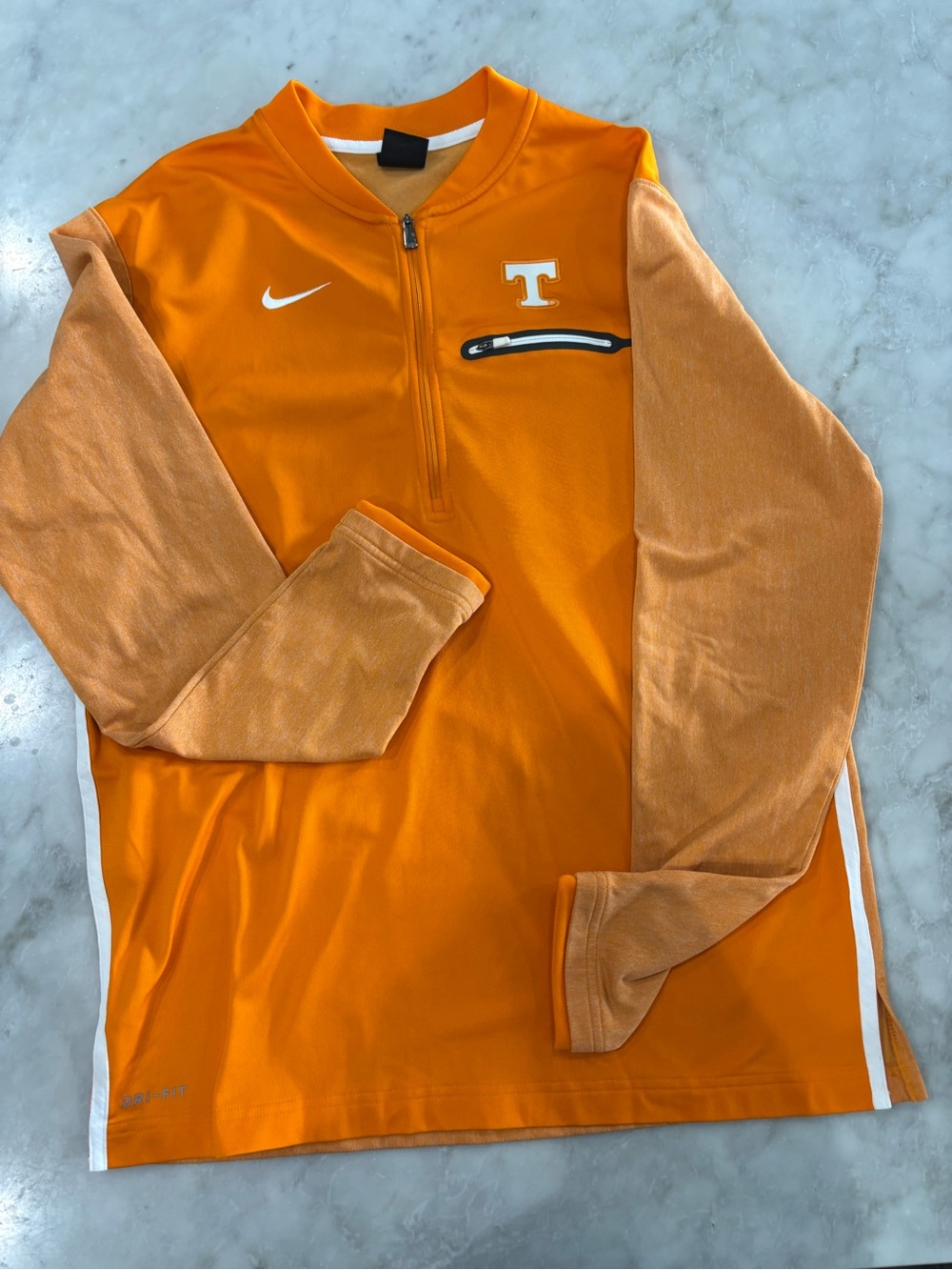 Nike Orange and Light Orange Quarter-Zip Pullover with Tennessee Volunteers